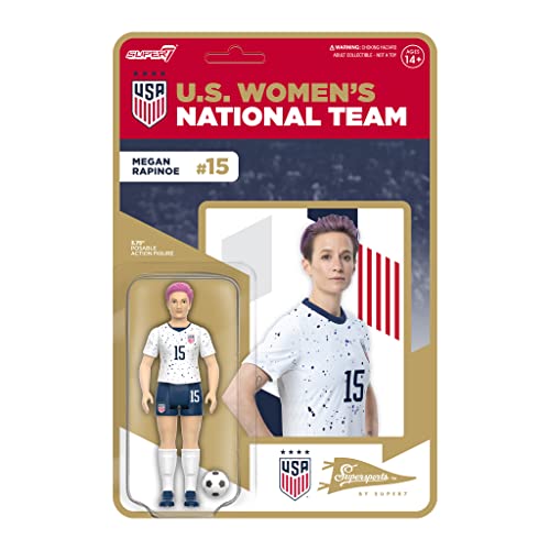 Super7 USWNT Soccer Megan Rapinoe (alternatives Set) – Reaktionsfigur 9,5 cm von Super7