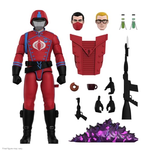 Super7 Ultimates! G.I. Joe Cobra Crimson Guard – 17,8 cm große G.I. Joe Actionfigur mit Zubehör, klassischen Cartoon-Sammlerstücken und Retro-Spielzeug Super7 Ultimates! G.I. Joe Cobra Crimson Guard – 17,8 cm große G.I. Joe Actionfigur mit Zubehör, klassischen Cartoon-Sammlerstücken und Retro-Spielzeug von Super7
