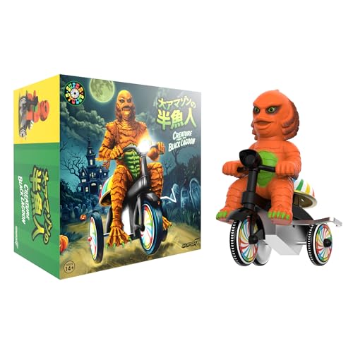 Super7 Universal Monsters Super Cycles - Kreatur aus der schwarzen Lagune (Orange & Schwarz) Actionfigur von Super7