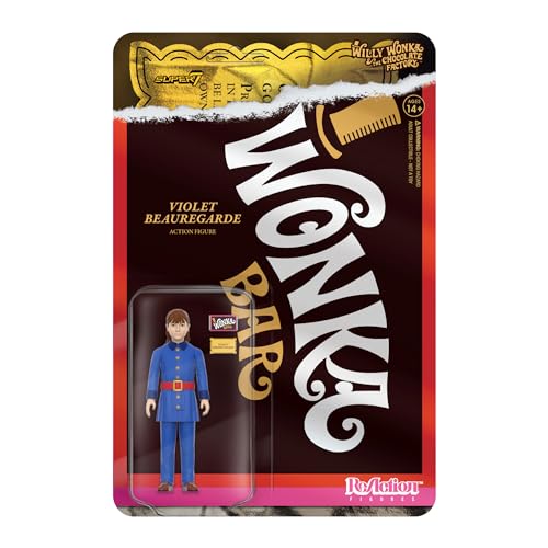 Super7 Willy Wonka Reaktionsfiguren W1 - Violet Beauregar von Super7