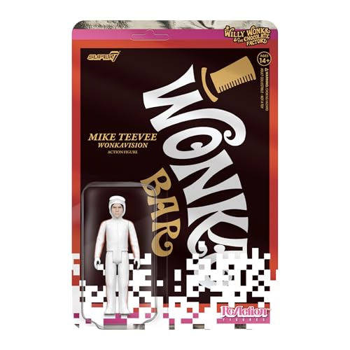 Super7 Willy Wonka & The Chocolate Factory Reaktionsfiguren Wave 03 - Mike Teevee (White Suit) Actionfigur von Super7