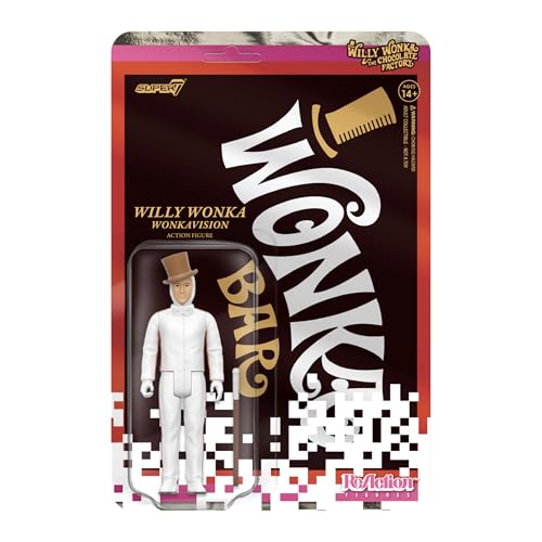 Super7 Willy Wonka & The Chocolate Factory Reaktionsfiguren Wave 03 - Willy Wonka (White Suit) Actionfigur von Super7