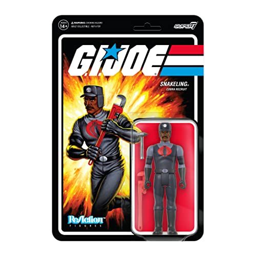 Unbekannt GI Joe W3 Cobra SNAKELING Schnurrbartschlüssel Brown Reaction FIG von Super7