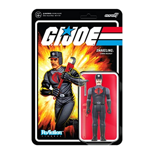 Unbekannt GI Joe W3 Cobra SNAKELING Schnurrbartschlüssel Pink Reaction FIG von Super7