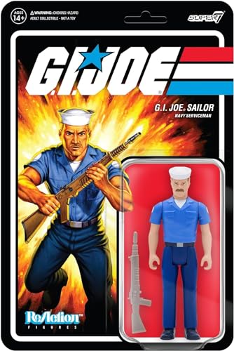 Unbekannt SUPER7 G.I.Joe Wave 2 Blueshirt Schnurrbart (Dunkelbraun) von Super7