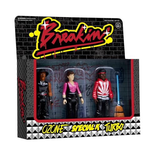 Unbekannt Super7 Breakin' Reaction Figur, 3er-Pack, Mehrfarbig von Super7