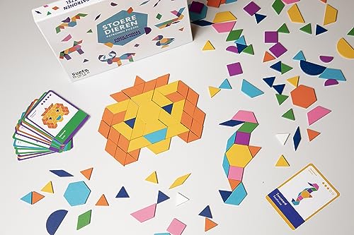 Das Taffe Tiermuster-Holzpuzzle kombiniert klassisches Tangram-Spiel mit 130 geometrischen Formen und 30 Spielkarten von coolen Tieren, und ist EIN Montessori Spielzeug für Kinder. Das Taffe Tiermuster-Holzpuzzle kombiniert klassisches Tangram-Spiel mit 130 geometrischen Formen und 30 Spielkarten von coolen Tieren, und ist EIN Montessori Spielzeug für Kinder. von SuperBlocco