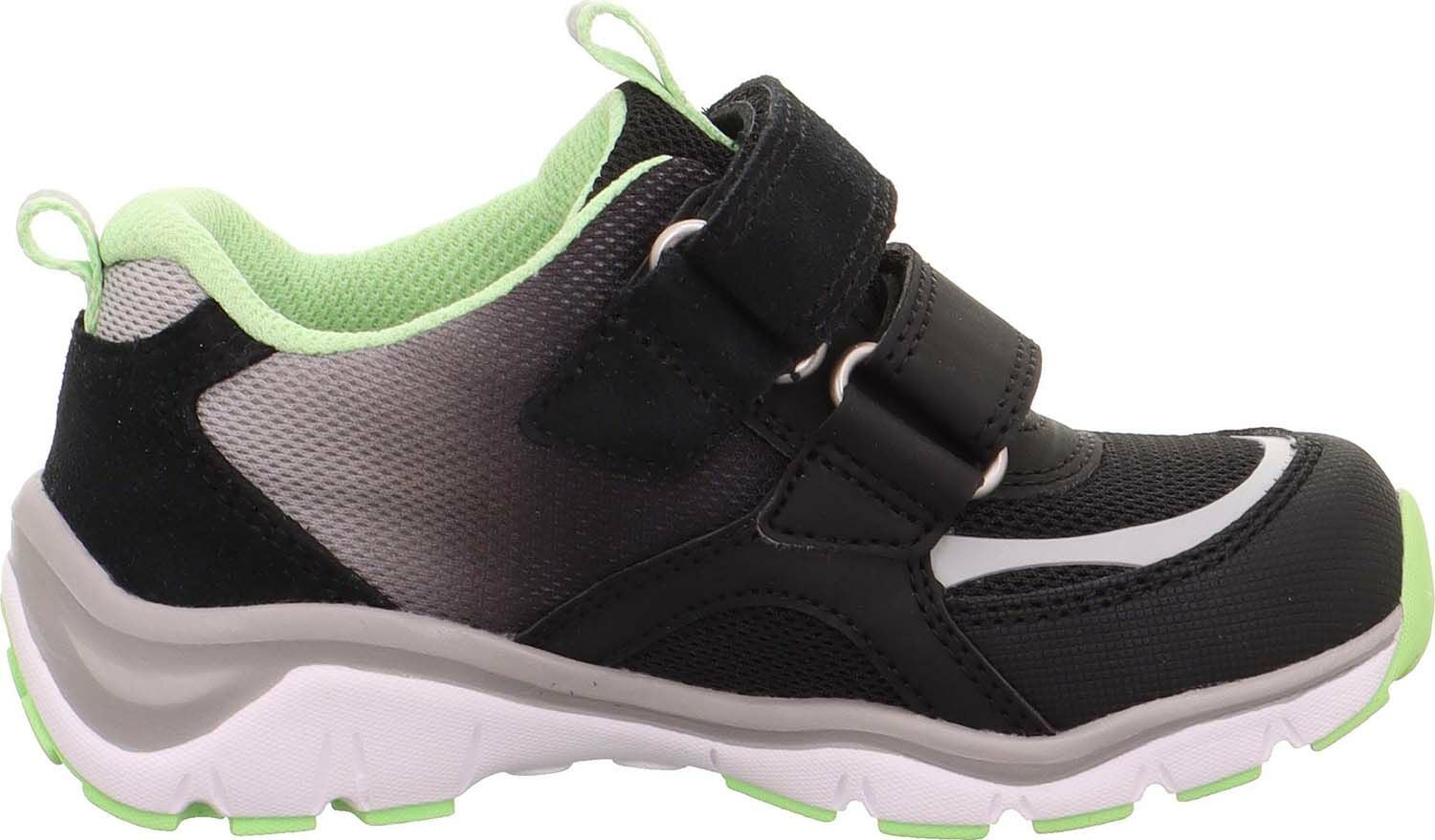 Superfit Sport5 GTX Kinder Sneaker, Black/Green, 25, Kinderschuhe von Superfit