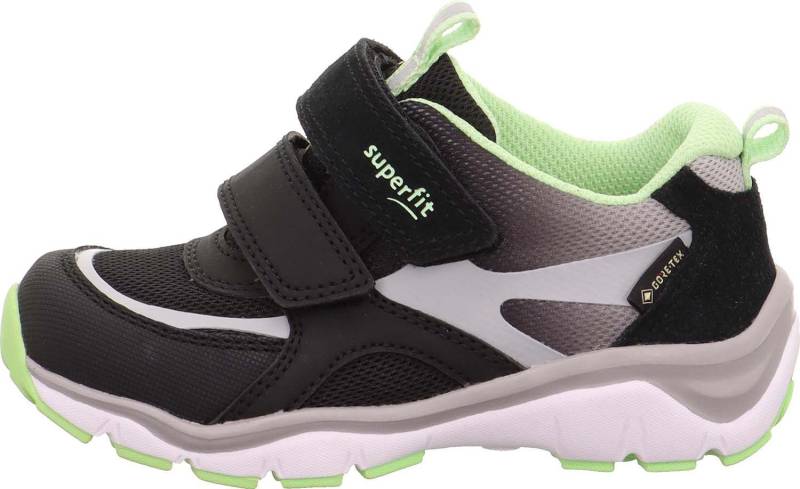 Superfit Sport5 GTX Kinder Sneaker, Black/Green, 25, Kinderschuhe von Superfit