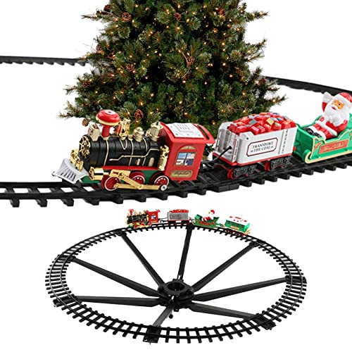 Classic Christmas Train Set with Lights and Sounds | Christmas Train Set Toys for Kids,Model Christmas Train Set for Under The Tree,Easy Assemble Electric Train Set for Kids Boys Girls von Suphyee