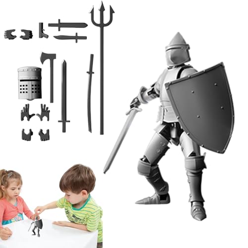 Suphyee 3D-gedruckte Spielzeugfigur,3D-gedruckte Actionfigur | Desktop-Ornamentspielzeug | Mehrgelenkige Roboter-Actionfigur, Sammel-Actionfigur für Sammler-Desktop-Dekorationen von Suphyee