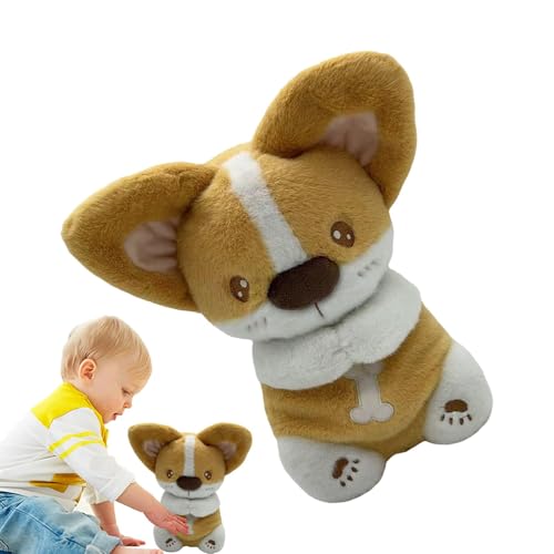 Suphyee Atmender Schlafpartner für Hunde, Spielzeug für Babys 0–6 Monate - Tragbares Kuscheltier für Hunde, atmende Hundeplüschtiere | Spielzeug für Babys und Mädchen, Hundeplüsch mit Licht für von Suphyee