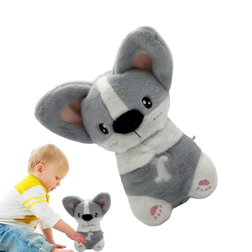 Suphyee Babyspielzeug 0-6 Monate,Kuscheltiere für Babys, Tragbares Kuscheltier für Hunde, atmende Hundeplüschtiere, Spielzeug für Babys und Mädchen, Hundeplüsch mit Licht für Thanksgiving, Halloween, von Suphyee