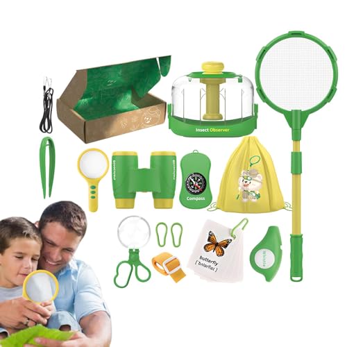 Suphyee Beobachtungsset, Naturbeobachtungsset | Wurmsammelset | Vergrößerndes Critter Catcher-Set, Critter Catcher-Käfig, Backyard Explorer Viewer-Sammelset für Kinder von Suphyee