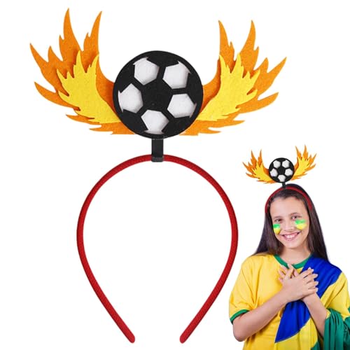 Suphyee Cheer-Stirnband, Fußball-Headbopper,Haar-Accessoires Fußball-Themen-Boppers - Auffällige Jubel-Requisiten, Kopfbedeckungsdekorationszubehör für Fußballspiele 2024 und Mottopartys von Suphyee