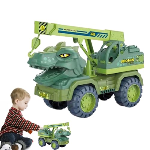 Suphyee Dinosaurier-Transportträger-LKW,Dinosaurier-Technikfahrzeug | Dinosaurier-Autotransport-Träger-LKW,Dinosaurier-Transporter-LKW-Trägerfahrzeug-Spielzeug für Kleinkinder und von Suphyee