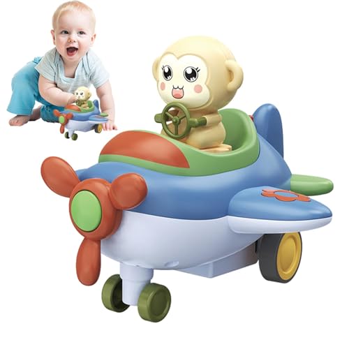 Suphyee Drücken Sie Autospielzeug, Schiebespielzeugauto, Reibungsbetriebenes Autospielzeug, Niedliches Gleitflugzeug-Autospielzeug für Kinder, verbessert die Eltern-Kind-Interaktion, Sammlerdekor von Suphyee