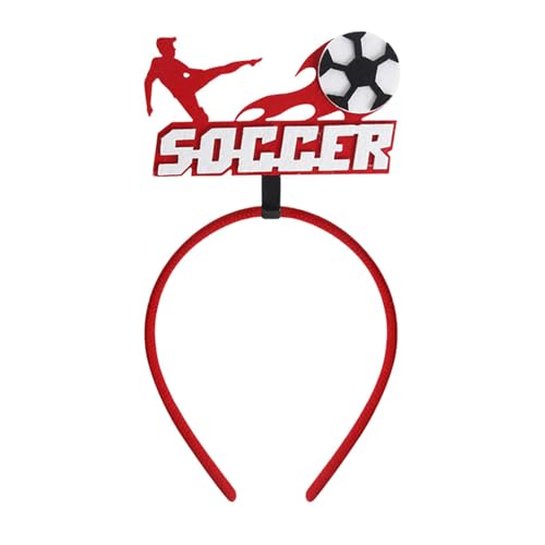 Suphyee Fußball-Stirnbänder, Fußball-Headbopper | Haar-Accessoires Fußball-Themen-Boppe | Auffällige Jubel-Requisiten, Kopfbedeckungsdekorationszubehör für Fußballspiele 2024 und Mottopartys von Suphyee
