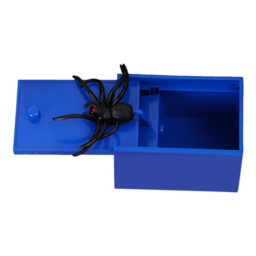 Suphyee Gefälschte Spinne, Spinnenspielzeug | Lustige Streichbox mit lebendigen falschen Spinnen | Streichset, einfacher Aufbau, originelles Spielzeug für Halloween, Jungenpartys, von Suphyee