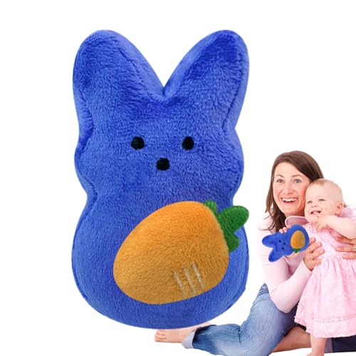 Suphyee Gefülltes Hasen-Plüschtier,Hase-Plüschtier - Süßes ausgestopftes Kaninchen mit Karotte,12 cm/4,7 Zoll weiches und süßes Kaninchen mit Karotten-Plüschtier-Puppenspielzeug, von Suphyee