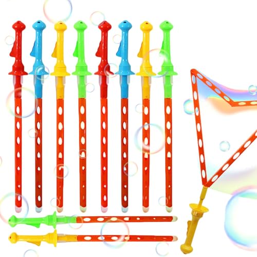 Suphyee Großes Seifenblasen-Zauberstab-Set, Seifenblasen-Spielzeug - 10 Stück Seifenblasen-Maker-Zauberstab, Seifenblasen-Spielzeug | Partygeschenke, 46 cm Länge, Sommerspielzeug für draußen, drinnen von Suphyee