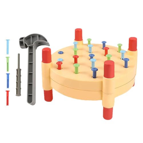 Suphyee Hammerspielzeug, Hammerspielzeug für Kleinkinder - Montessori Spielzeug-Hämmerbank | Entwicklungspädagogisches interaktives Spiel, Kleinkindspielzeug zur Entwicklung der Hand-Auge-Koordination von Suphyee