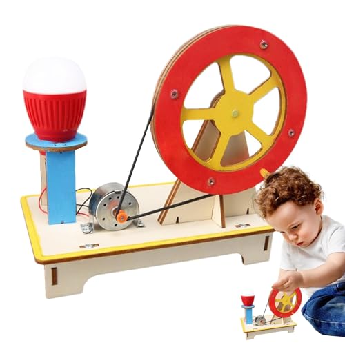 Suphyee Handkurbel-Stromgenerator-Spielzeug, Generator-Wissenschaftsset - Generator-Set für Kinder,Stammprojekte, lustiges Bauspielzeug, pädagogisches Kinderspielzeug für das Klassenzimmer zu Hause von Suphyee