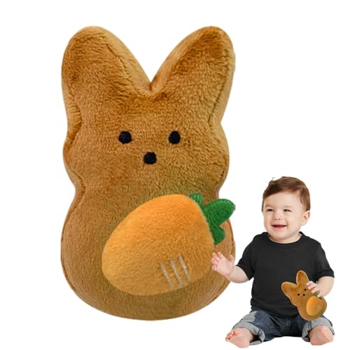 Suphyee Hase Stofftier,Stoffhase Plüsch | Süßes Kaninchen mit Karotten-Plüschpuppenspielzeug,12 cm/4,7 Zoll weiches und süßes Kaninchen mit Karotten-Plüschtier-Puppenspielzeug, von Suphyee