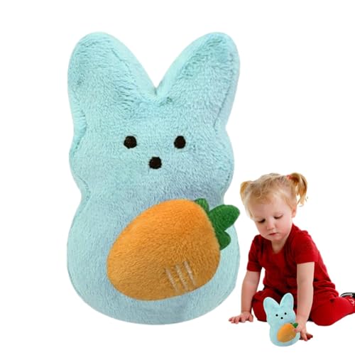 Suphyee Osterhase Plüsch,Hase Stofftier | Süßes ausgestopftes Kaninchen mit Karotte | 12 cm/4,7 Zoll weiches und süßes Kaninchen mit Karotten-Plüschtier-Puppenspielzeug, von Suphyee