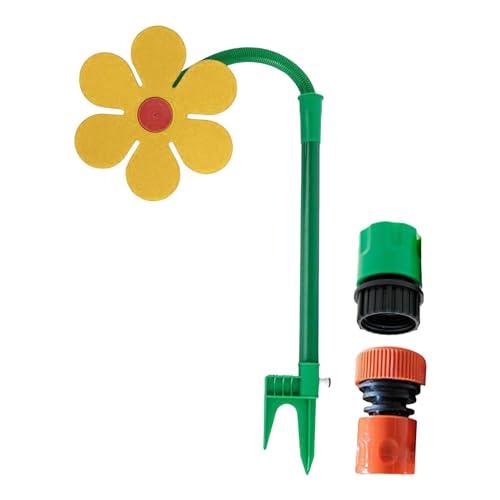 Suphyee Outdoor-Sprinkler für Kinder, Spaß-Sprinkler,Crazy Daisy Blumensprüher | Lustiger Sonnenblumen-Tanzsprüher, Blumenwasserbrunnen-Bewässerungswerkzeug für Garten und Hof von Suphyee