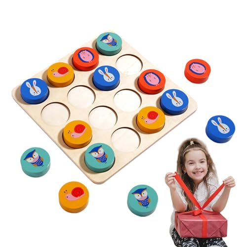 Suphyee Schachbrett aus Holz - Sudoku-Brettspiel aus Holz - Mathe-Rätselspielzeug für und Mädchen ab 3 Jahren, für Zuhause, Kindergarten, Outdoor, Schule, Reisen von Suphyee