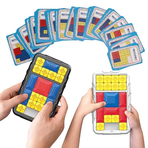 Suphyee Schiebepuzzlespiele für Kinder, handgehaltene Schiebepuzzles - Tragbare Reise-Puzzlespiele für Kinder | Lustige Handheld-Spielekonsolen-Lernspiele mit Karten für, Mädchen und Erwachsene von Suphyee