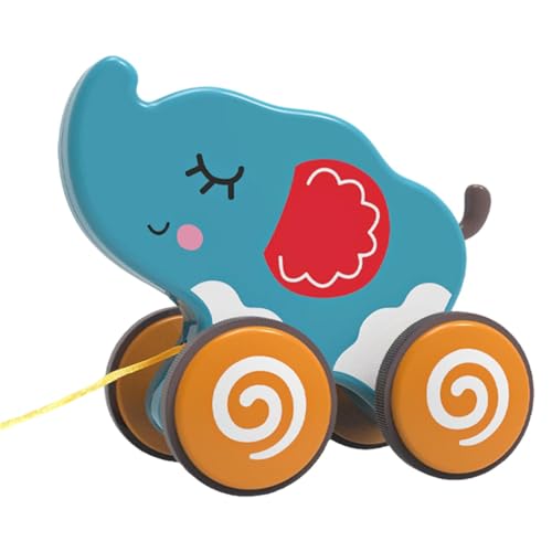 Suphyee Schiebespielzeug, Nachziehspielzeug für 1-Jährige,Lustiges süßes Zugschnurspielzeug, Push-Pull-Spielzeug | Lernspielzeug zum Gehen und Balancieren mit Gummirädern, interaktives von Suphyee