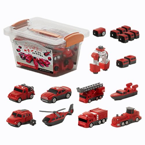 Suphyee Verwandeln Sie Spielzeugautos, Kinderspielfahrzeuge,Magnetische Kinderfahrzeuge, zusammengebautes Konstruktionsspielzeug | Sammelfahrzeuge, Blöcke, frühes Lernspielzeug für Klassenzimmer und von Suphyee