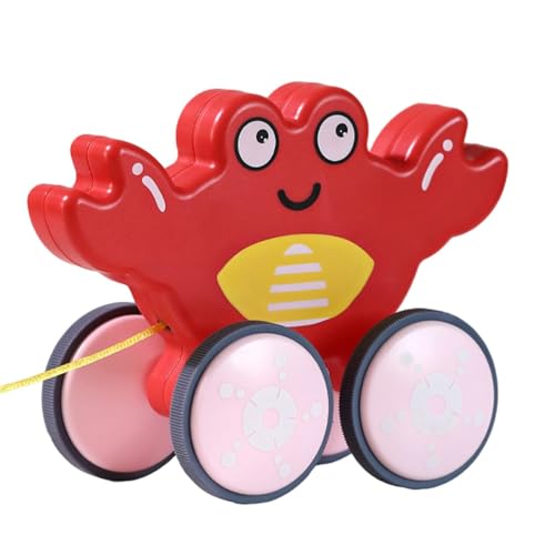 Suphyee Ziehspielzeug für 1-Jährige, Ziehspielzeug | Niedliches Push-Pull-Spielzeug in Tierform | Lernspielzeug zum Gehen und Balancieren, interaktives Ziehspielzeug mit leisem Reifen, für die von Suphyee
