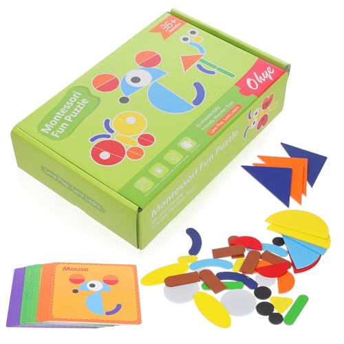 SUPVOX 1satz Geometrisches Holzpuzzle Für Junge Mädchen Bunte Formen Und Designkarten Für Montessori-lernaktivitäten Sicheres Spielzeug Für Frühkindliche Bildung Und Kreativität SUPVOX 1satz Geometrisches Holzpuzzle Für Junge Mädchen Bunte Formen Und Designkarten Für Montessori-lernaktivitäten Sicheres Spielzeug Für Frühkindliche Bildung Und Kreativität von Supvox