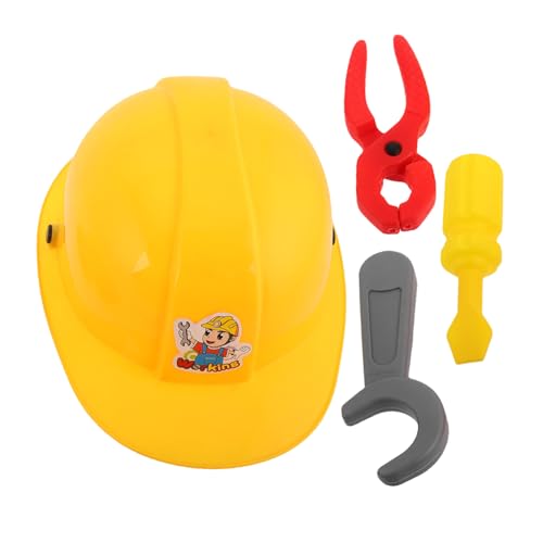 SUPVOX Kinder Konstruktionswerkzeug Satz mit Schutzhelm Zange Schraubendreher Schlüssel Spielzeug Baukästen für Jungen Realistisches Lernspielzeug für Rollenspiele SUPVOX Kinder Konstruktionswerkzeug Satz mit Schutzhelm Zange Schraubendreher Schlüssel Spielzeug Baukästen für Jungen Realistisches Lernspielzeug für Rollenspiele von Supvox