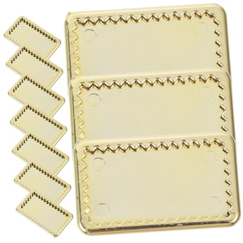 SUPVOX 10 Stück Teiliges Mini Geschirr Goldene Mini Teller Miniatur Tableware Puppenhaus Dekoration Küchenzubehör für DIY Puppenhaus SUPVOX 10 Stück Teiliges Mini Geschirr Goldene Mini Teller Miniatur Tableware Puppenhaus Dekoration Küchenzubehör für DIY Puppenhaus von Supvox