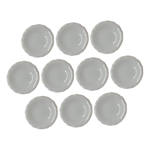 SUPVOX 10 Stück Teiliges Miniatur keramikrundteller Detailgetreue Miniatur geschirrdekoration für Puppenhaus Robustes Kindersicheres Küchenzubehör Vielseitig für Spiel und SUPVOX 10 Stück Teiliges Miniatur keramikrundteller Detailgetreue Miniatur geschirrdekoration für Puppenhaus Robustes Kindersicheres Küchenzubehör Vielseitig für Spiel und von Supvox