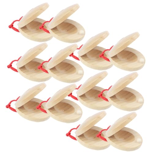 SUPVOX 12 Stck Teiliges Holz Kastagnetten für Kleine Rhythmische Orff Instrumente Langlebig und Handlich Fördert Koordination und Musikalische Früherziehung Naturfarben SUPVOX 12 Stck Teiliges Holz Kastagnetten für Kleine Rhythmische Orff Instrumente Langlebig und Handlich Fördert Koordination und Musikalische Früherziehung Naturfarben von Supvox