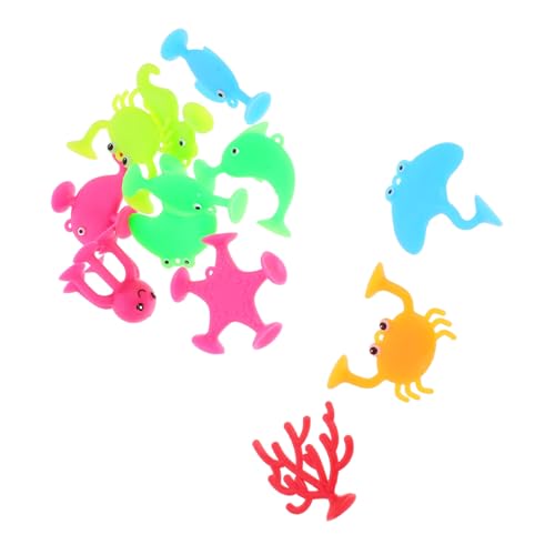 SUPVOX 18 Stück Teiliges Badspielzeug mit Saugnäpfen Bunte Bade Tierfiguren aus Sicherem TPR Wasserdichtes Badespielzeug für Kleinkinder Geeignet für Badewanne Pool Strand und Spiel SUPVOX 18 Stück Teiliges Badspielzeug mit Saugnäpfen Bunte Bade Tierfiguren aus Sicherem TPR Wasserdichtes Badespielzeug für Kleinkinder Geeignet für Badewanne Pool Strand und Spiel von Supvox