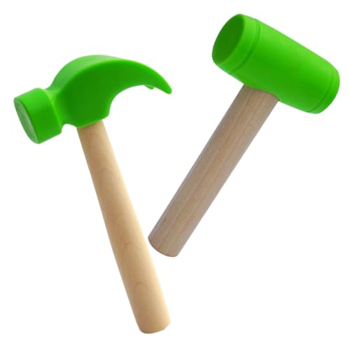SUPVOX 2 Stück Hammer Grün Große Holzgriff Kleine Holzhammer Simuliertes Klopfspielzeug für Jungen und Mädchen Motorik und Hand Auge koordination SUPVOX 2 Stück Hammer Grün Große Holzgriff Kleine Holzhammer Simuliertes Klopfspielzeug für Jungen und Mädchen Motorik und Hand Auge koordination von Supvox