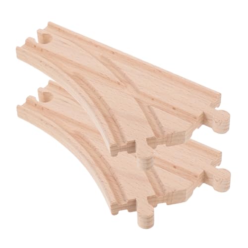 Supvox Holzeisenbahnschienen 2 Stück Holzschienenverlängerungen Erweiterbare Eisenbahnstücke Interaktives Spielzeug Für Jungen Und Mädchen Supvox Holzeisenbahnschienen 2 Stück Holzschienenverlängerungen Erweiterbare Eisenbahnstücke Interaktives Spielzeug Für Jungen Und Mädchen von Supvox