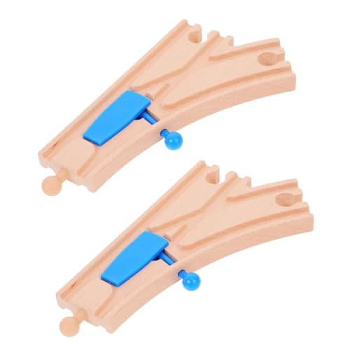SUPVOX 2 Stück Holzschienen Weichenstück Teilig aus Nachhaltigem Holz für Holz Zug Zubehör Kompatibel mit Gängigen Holzeisenbahn Sets Fördert Kognitive Entwicklung und Spielspaß SUPVOX 2 Stück Holzschienen Weichenstück Teilig aus Nachhaltigem Holz für Holz Zug Zubehör Kompatibel mit Gängigen Holzeisenbahn Sets Fördert Kognitive Entwicklung und Spielspaß von Supvox