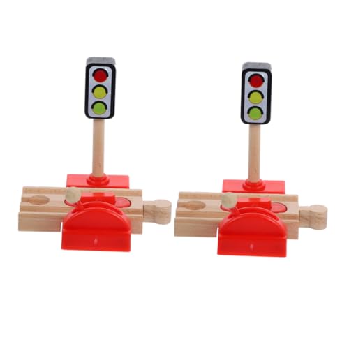 Supvox Holz Zug Spielzeug Satz 2 Stücke Verkehrssignal Eisenbahnschranke Kleiner Simulation für Kinder Kreatives Zubehör für Holzeisenbahnen Interaktive Spielszenen Supvox Holz Zug Spielzeug Satz 2 Stücke Verkehrssignal Eisenbahnschranke Kleiner Simulation für Kinder Kreatives Zubehör für Holzeisenbahnen Interaktive Spielszenen von Supvox
