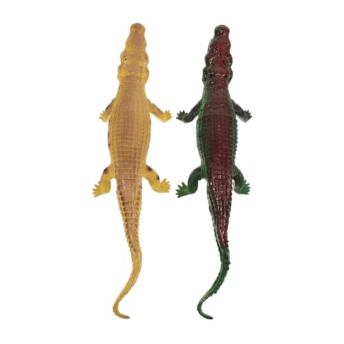 SUPVOX 2 Stück Realistisches Krokodilspielzeug Weiches Kunststoffmodell mit Soundfunktion Pädagogisches Wasserspielzeug für Kleinkinder Badewanne und Pool für Jungen und Mädchen SUPVOX 2 Stück Realistisches Krokodilspielzeug Weiches Kunststoffmodell mit Soundfunktion Pädagogisches Wasserspielzeug für Kleinkinder Badewanne und Pool für Jungen und Mädchen von Supvox