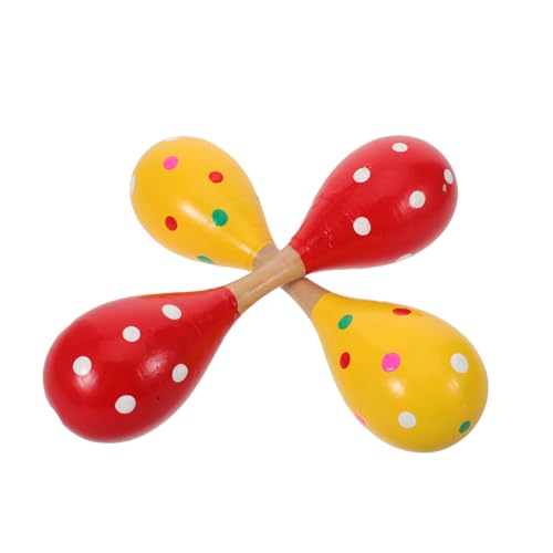SUPVOX 2 Stück Teiliges Holz Doppelseitig für Junge Mädchen Handliches Percussion-Musikinstrument Sanfte Rasselgeräusche zur Frühkindlichen Rhythmusschulung Fördert Sensorische SUPVOX 2 Stück Teiliges Holz Doppelseitig für Junge Mädchen Handliches Percussion-Musikinstrument Sanfte Rasselgeräusche zur Frühkindlichen Rhythmusschulung Fördert Sensorische von Supvox