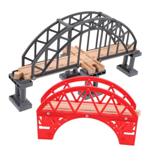 SUPVOX 2 Stück Teiliges Holzschienen brücken Holzeisenbahn Flexibles Stecksystem Pädagogisches für Einfache Montage Vielseitige Gleisverbindung und Kreative Zugstrecke SUPVOX 2 Stück Teiliges Holzschienen brücken Holzeisenbahn Flexibles Stecksystem Pädagogisches für Einfache Montage Vielseitige Gleisverbindung und Kreative Zugstrecke von Supvox