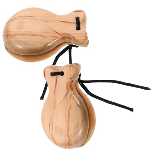 SUPVOX 2 Stück Teiliges Spanische Kastagnetten aus Holz Rhythmisches Handklapper Musikinstrument für Einfach zu Bedienen von Kreativität und Koordination bei Musikpraxis und Tanz SUPVOX 2 Stück Teiliges Spanische Kastagnetten aus Holz Rhythmisches Handklapper Musikinstrument für Einfach zu Bedienen von Kreativität und Koordination bei Musikpraxis und Tanz von Supvox