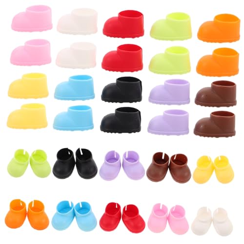 SUPVOX 20 Paare Mini Puppenstiefel Weiche Kunststoff Schuhe für Puppen Vielseitige Passform Leicht und Komfortabel zum Ankleiden SUPVOX 20 Paare Mini Puppenstiefel Weiche Kunststoff Schuhe für Puppen Vielseitige Passform Leicht und Komfortabel zum Ankleiden von Supvox